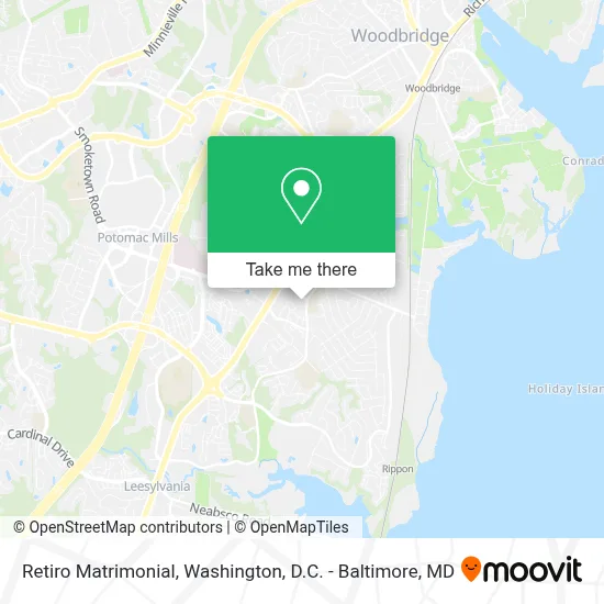 Retiro Matrimonial map