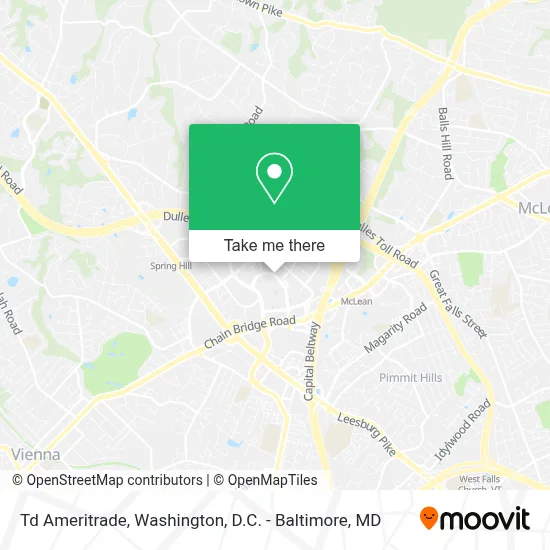 Td Ameritrade map