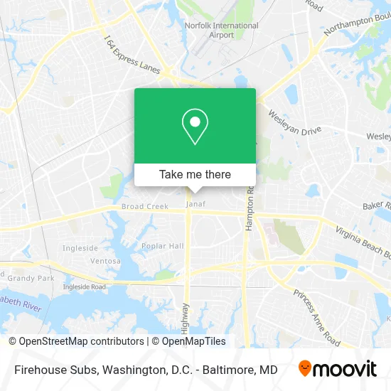 Firehouse Subs map