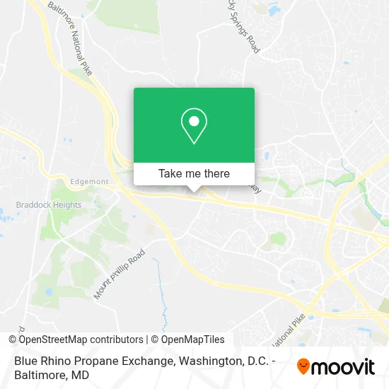 Blue Rhino Propane Exchange map