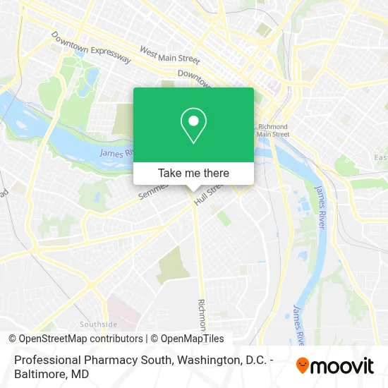 Professional Pharmacy South map