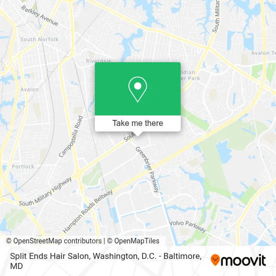 Split Ends Hair Salon map