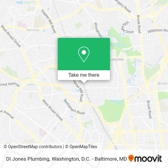 Dl Jones Plumbing map