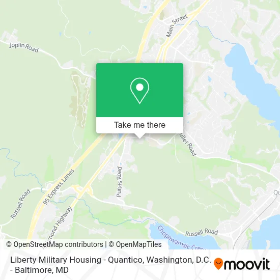Liberty Military Housing - Quantico map