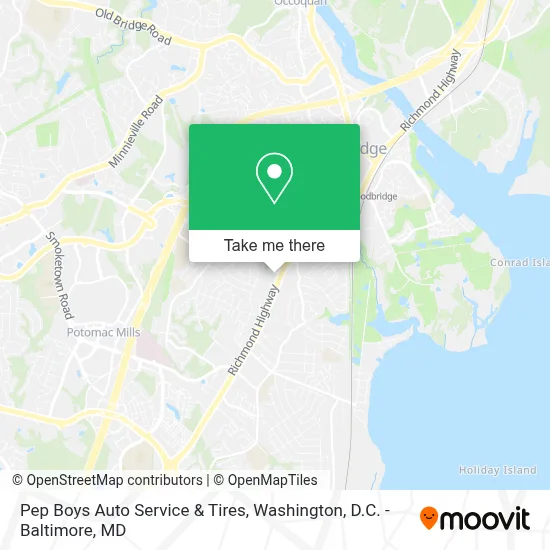 Pep Boys Auto Service & Tires map