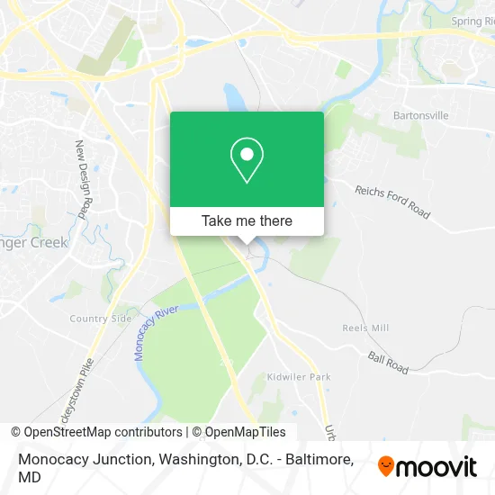 Monocacy Junction map