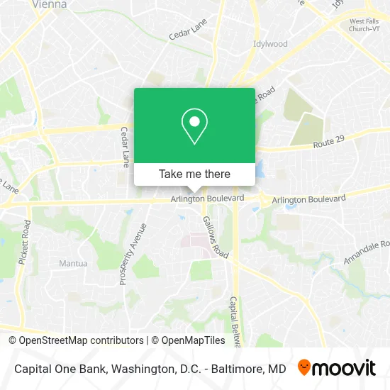 Capital One Bank map