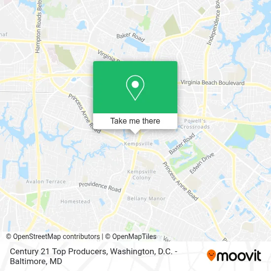 Century 21 Top Producers map