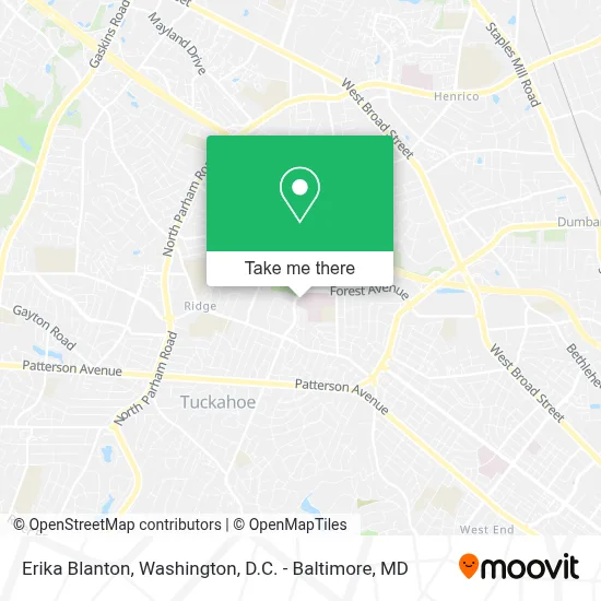 Erika Blanton map