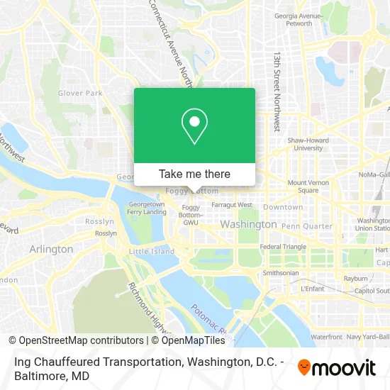 Ing Chauffeured Transportation map