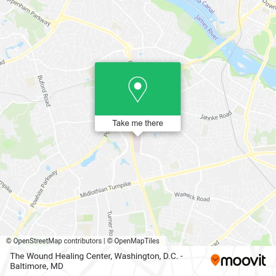 The Wound Healing Center map