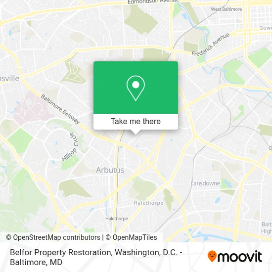 Belfor Property Restoration map