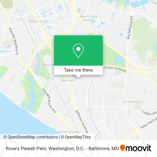 Rose's Pawsh Pets map