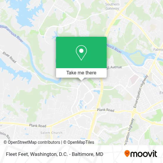 Fleet Feet map