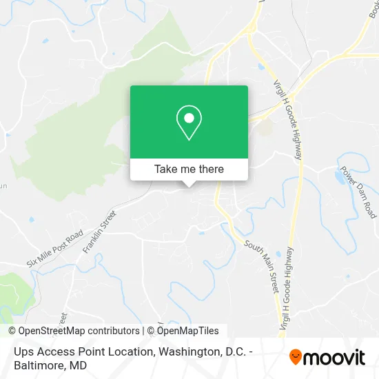 Ups Access Point Location map