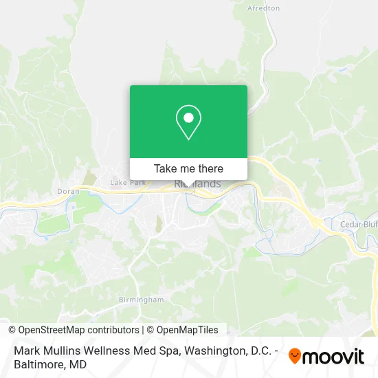 Mark Mullins Wellness Med Spa map
