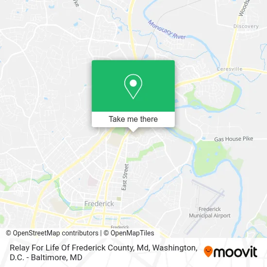 Relay For Life Of Frederick County, Md map