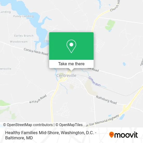 Healthy Families Mid-Shore map
