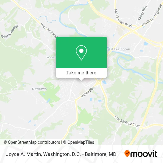 Joyce A. Martin map