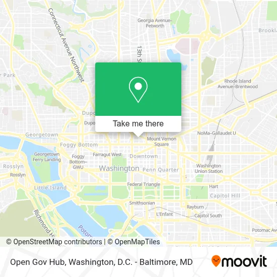 Open Gov Hub map
