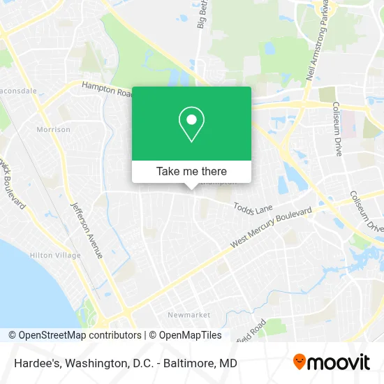 Hardee's map