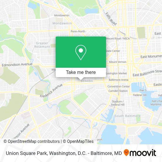 Union Square Park map