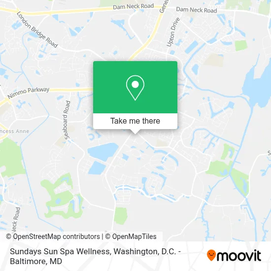 Sundays Sun Spa Wellness map