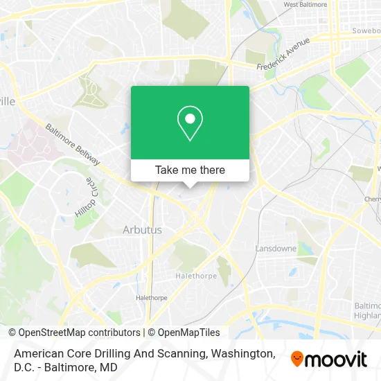 American Core Drilling And Scanning map