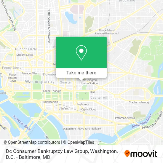 Dc Consumer Bankruptcy Law Group map