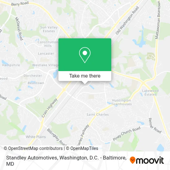 Standley Automotives map
