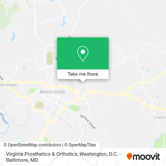 Virginia Prosthetics & Orthotics map