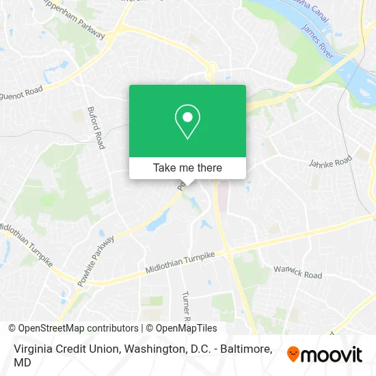 Virginia Credit Union map