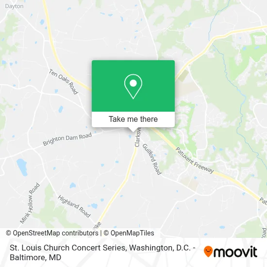 St. Louis Church Concert Series map