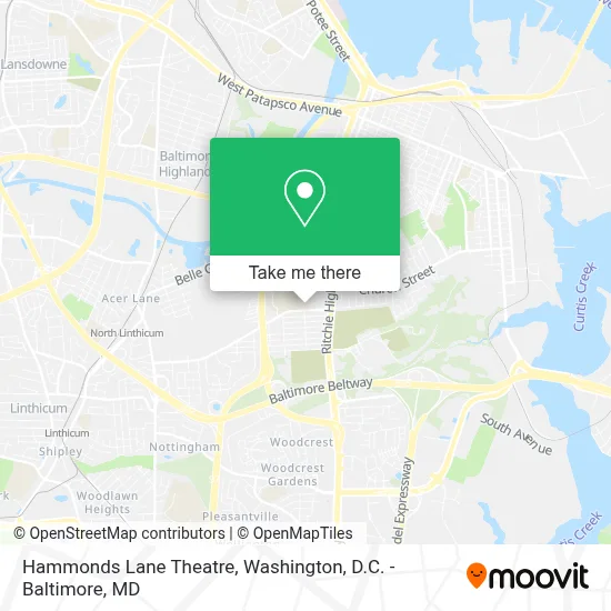Hammonds Lane Theatre map