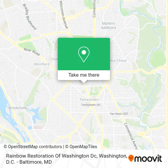 Rainbow Restoration Of Washington Dc map