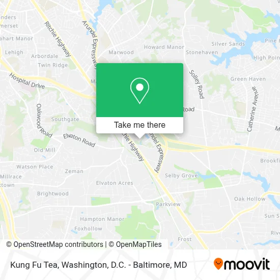 Kung Fu Tea map