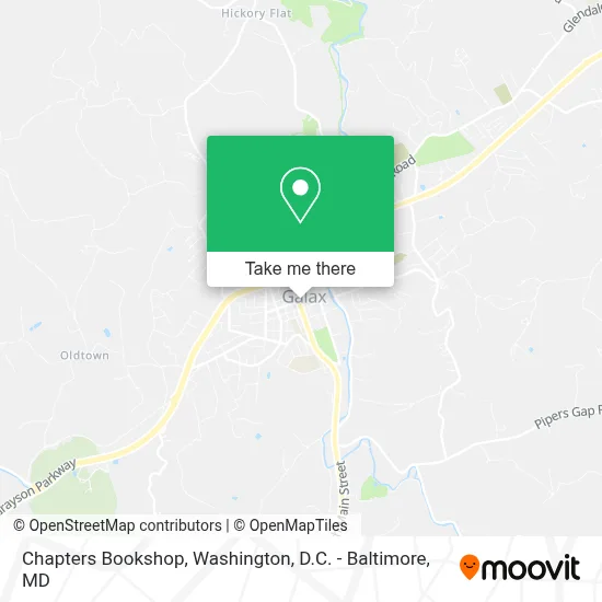 Chapters Bookshop map