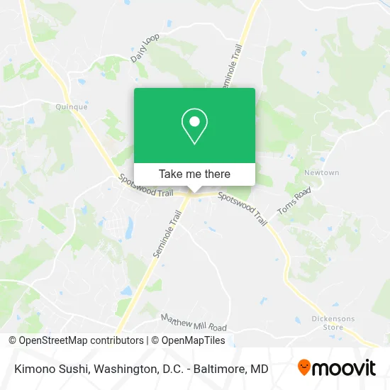 Kimono Sushi map