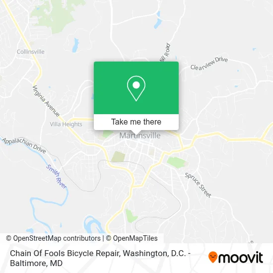 Chain Of Fools Bicycle Repair map