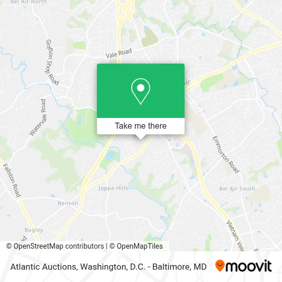 Atlantic Auctions map