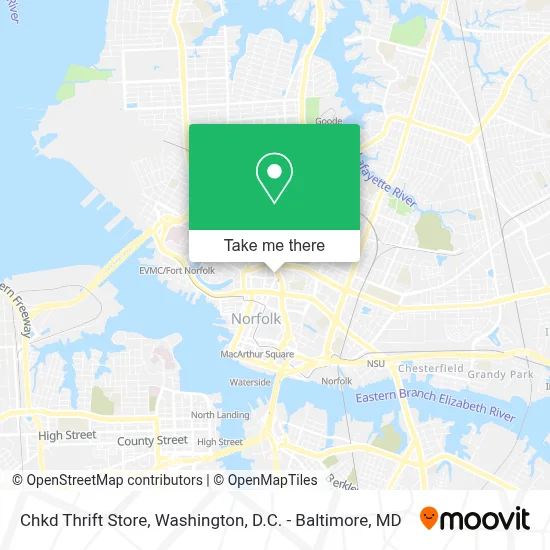 Chkd Thrift Store map