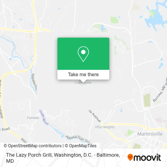 The Lazy Porch Grill map