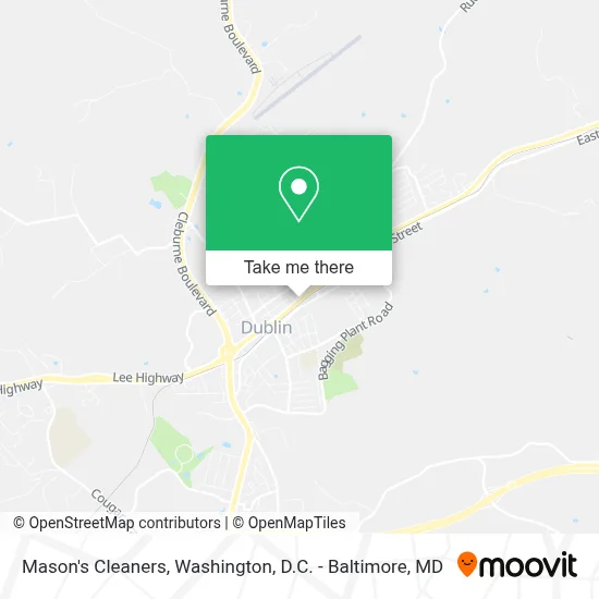 Mason's Cleaners map