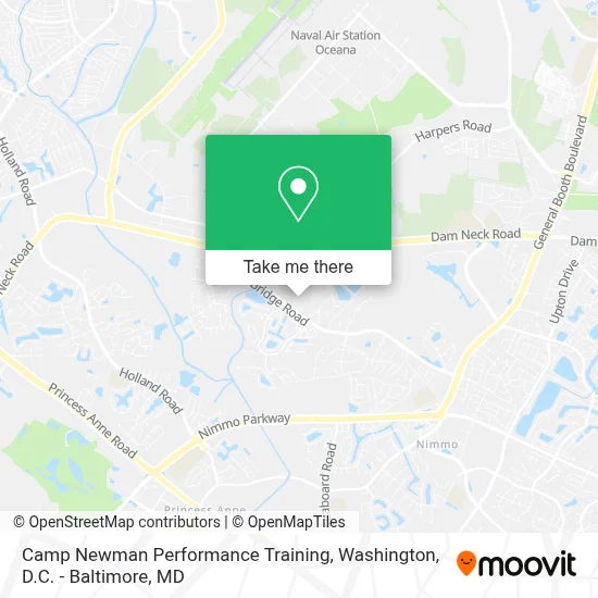 Camp Newman Performance Training map