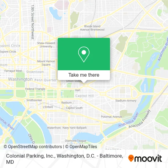 Colonial Parking, Inc. map