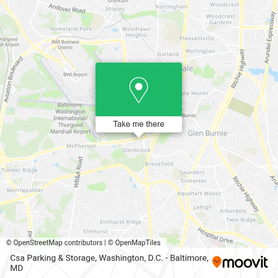 Csa Parking & Storage map