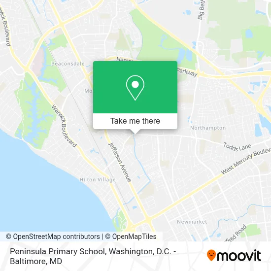 Peninsula Primary School map