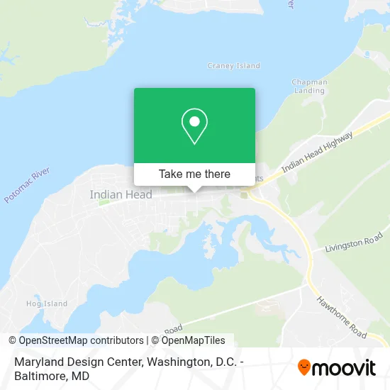 Maryland Design Center map
