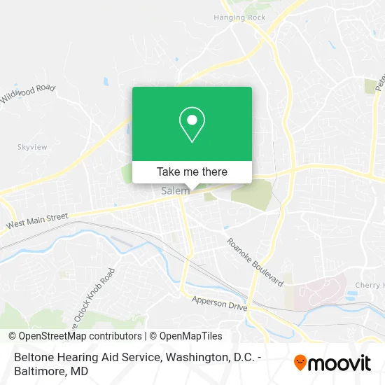 Beltone Hearing Aid Service map