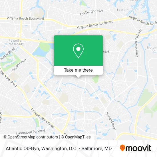 Atlantic Ob-Gyn map